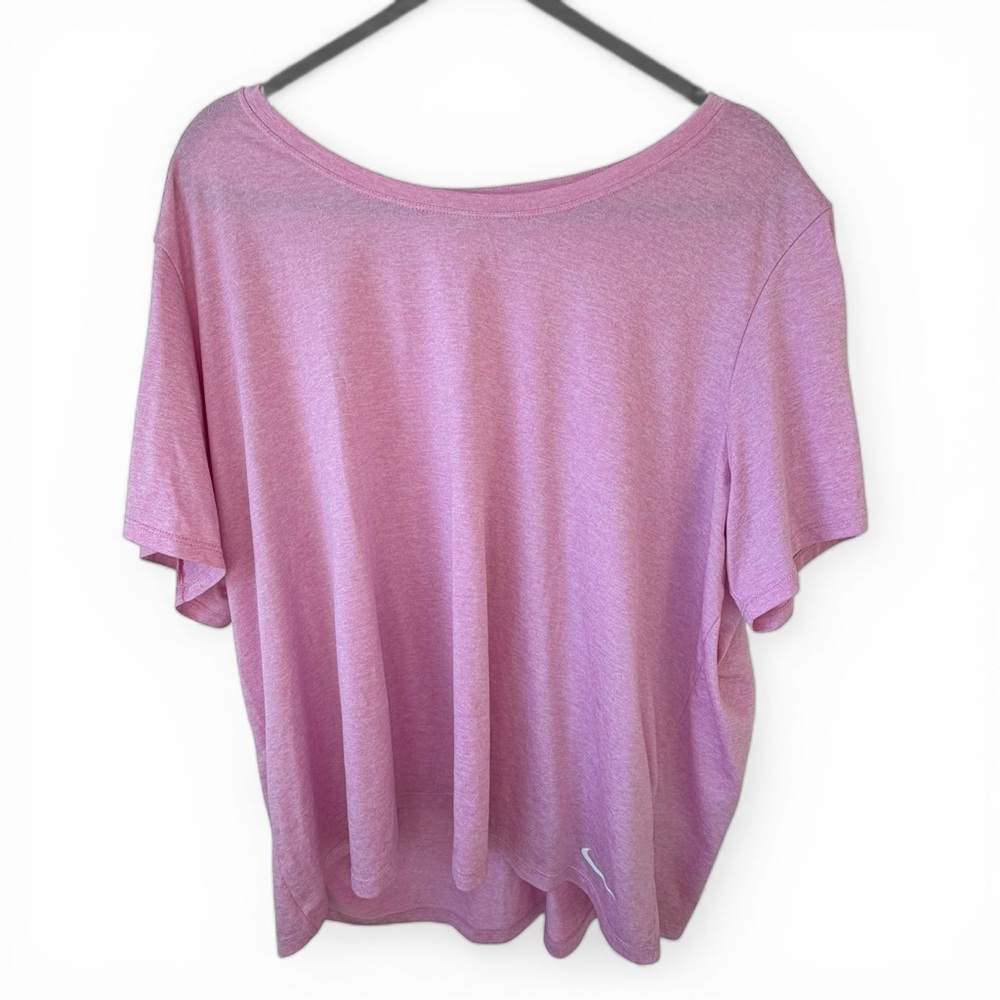 Nike Dri-Fit Running Workout Tee Women’s 3X Pink Athletic Top